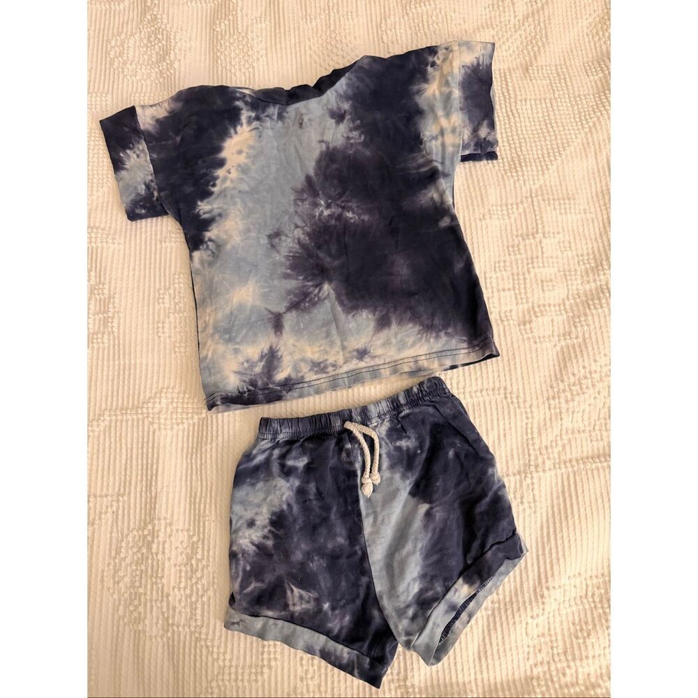 Little One Shop Tie‎ Dye Tee Shorts Set Size 4